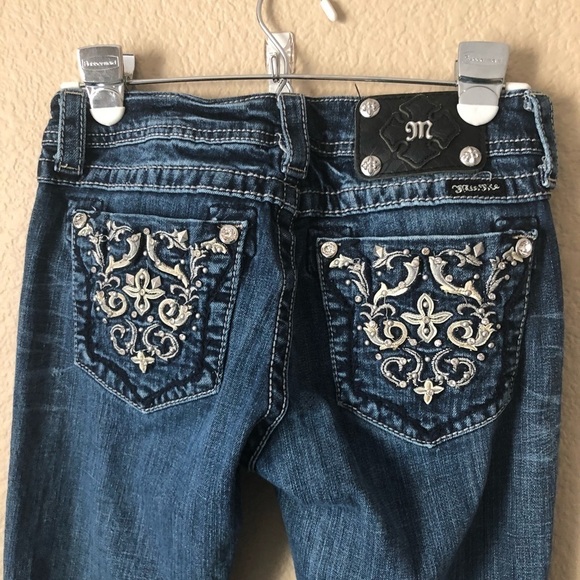 Miss me Versallies Leather Patch Boot Cut - Picture 3 of 8